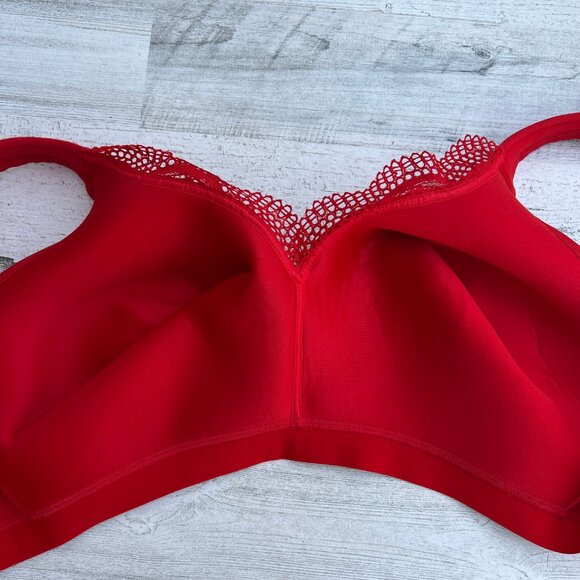 Cacique Bra‎ 42DD Red Lightly Lined No-wire - Picture 9 of 11